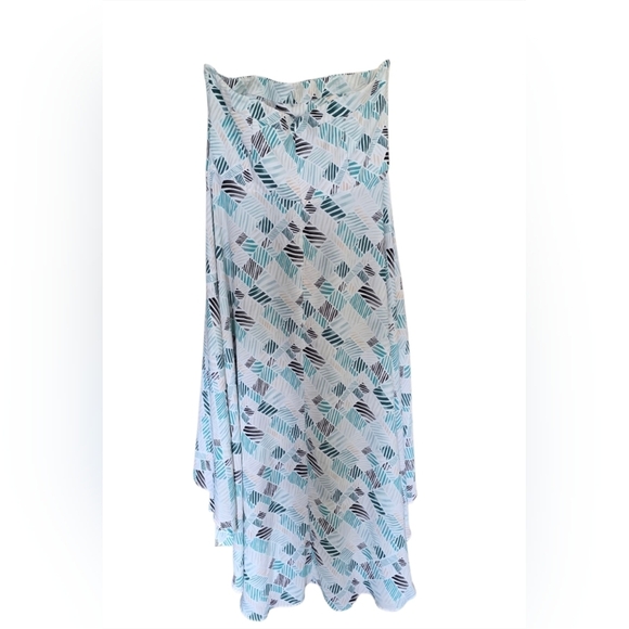 White House Black Market High-low Fit & Flare Strapless Dress- Size 12p - Picture 3 of 5